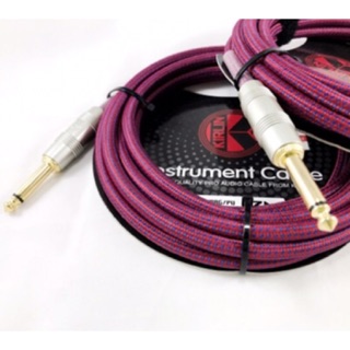 สายสัญญาณ สายแจ็คกีตาร์ Kirlin รุ่นIW-241PRG สายถัก 3เมตร 6 เมตร Instrument Cable High Quality Pro Audio Cable