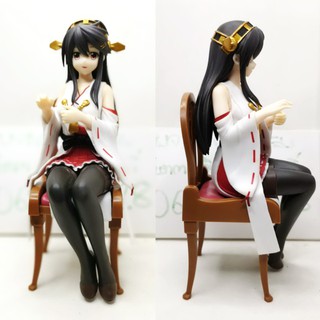 (แท้/กล่องดำ/มือหนึ่งกล่องสวย) Banpresto Kantai-Collection 5.9" Kongou Figure, Ceylon Tea Party Series