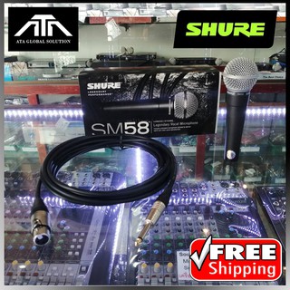 ไมโครโฟน SHURE SM58LC ไม่มีสวิทช์+พร้อมสายไมค์ (แท้ รับประกัน บ.มหาจักรฯ) ไมค์ สำหรับร้อง/พูด ไมค์สาย ไมโครโฟน