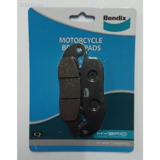 BENDIX ผ้าดิสเบรคหน้า wave125R,S / wave100S 2005 / Sonic new 2004MSX, CBR150-คาบู(y04-08), CBR150i-หัวฉีด(y11-20), PHANT