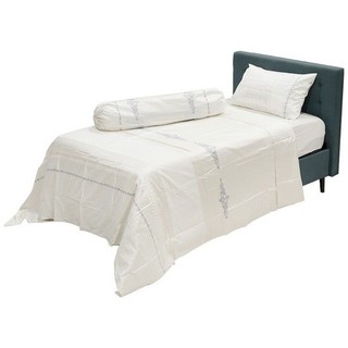 MURANO ชุดผ้าปูที่นอนและปลอกผ้านวม รุ่น Y15093-T ทวินไซส์ ขนาด 3.5 ฟุต (ชุด 4 ชิ้น) สีขาว ชุดเครื่องนอน
