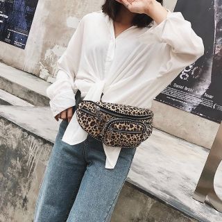 Leopard belt bag