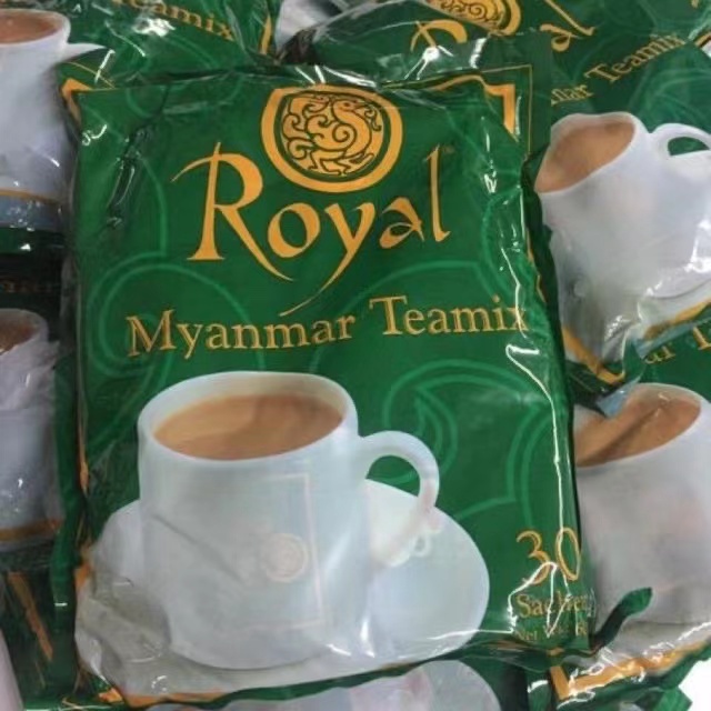 ชาพม่า-royal-myanmar-tea-mix-ชานมพม่า-3in1-30ซอง-รสชาติเข้มข้น-หอมกลิ่นชาแท้-ยอดนิยม