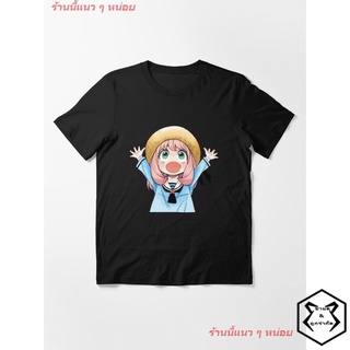 2022 Copy Of SPY X FAMILY Anya Cute Essential T-Shirt เสื้อยืดพิมพ์ลาย เสื้อยืดลายการ์ตูนญี่ปุ่น คอกลม cotton ความนิยม U