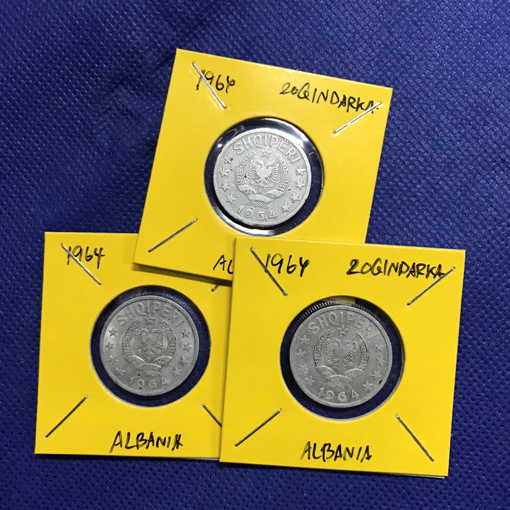 special-lot-no-60220-ปี1964-albania-20-qindarka-เหรียญสะสม-เหรียญต่างประเทศ-เหรียญเก่า-หายาก-ราคาถูก