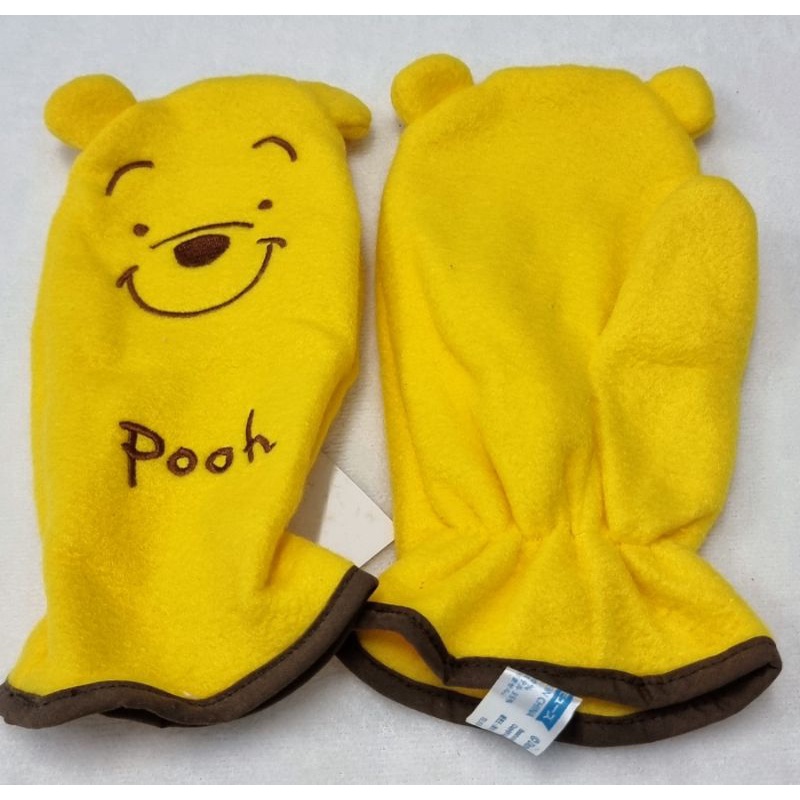 ถุงมือผ้าการ์ตูน-pooh