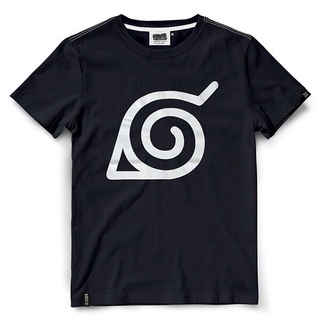 เสื้อยืดนารูโตะ Naruto NT-008-BK Village Hippen Symbol