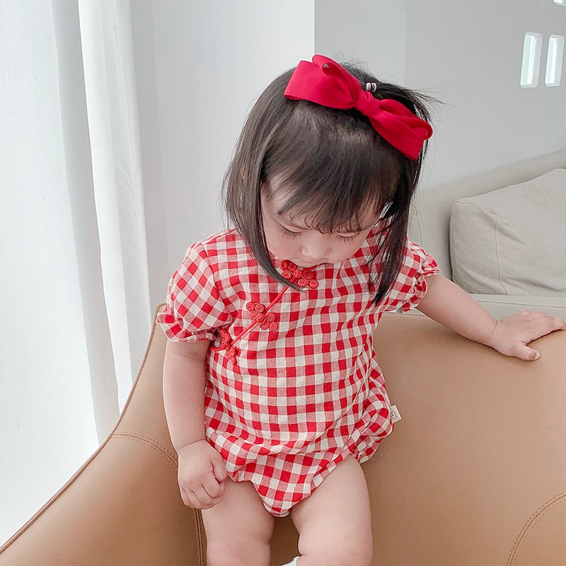ทารกromperสำหรับเด็กสาวทารกแรกเกิดเสื้อผ้าj-umpsuitบอดี้สูทสไตล์จีนcheongsamเสื้อผ้าเด็กakku