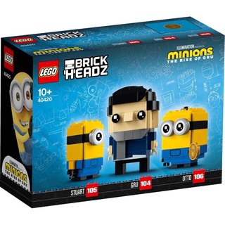 LEGO BrickHeadz Minions The Rise of Gru, Stuart and Otto 40420