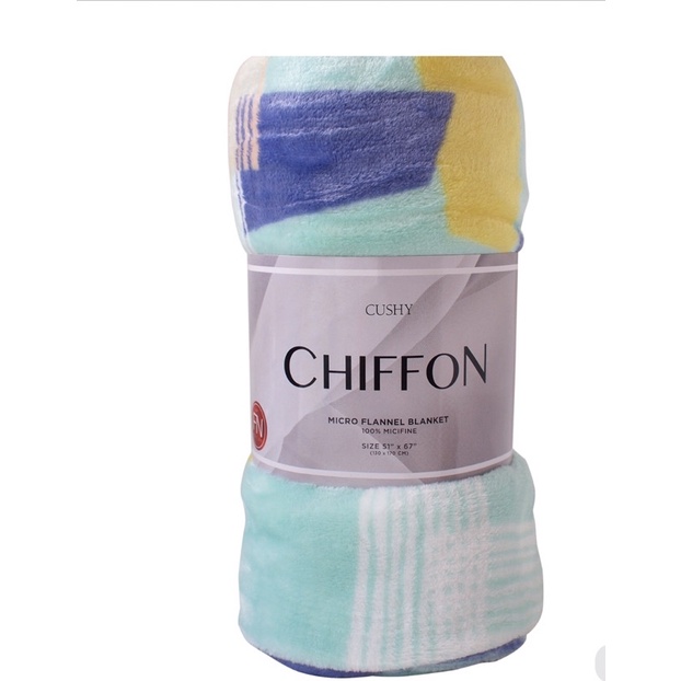 cushy-ผ้าห่มไมโครไฟเบอร์-chiffon-micro-flannel-blanket-ผ้าห่มพกพา-นุ่มฟู-น่าสัมผัส-ขนาด-51x67-นิ้ว