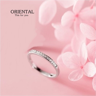 s925 Oriental ring แหวนเงินแท้ สวยเรียบง่าย ใส่สบาย เป็นมิตรกับผิว สามารถปรับขนาดได้