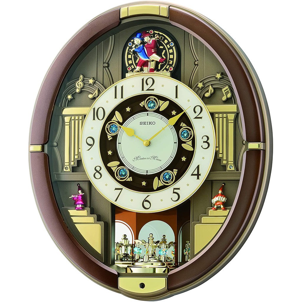 seiko-clocks-นาฬิกาแขวนไชโก้-qxm384-นาฬิกาแขวน-seiko-melodies-in-motion-clock-รุ่น-qxm384b-มีเสียงเพลงนาฬิกาติดผนัง