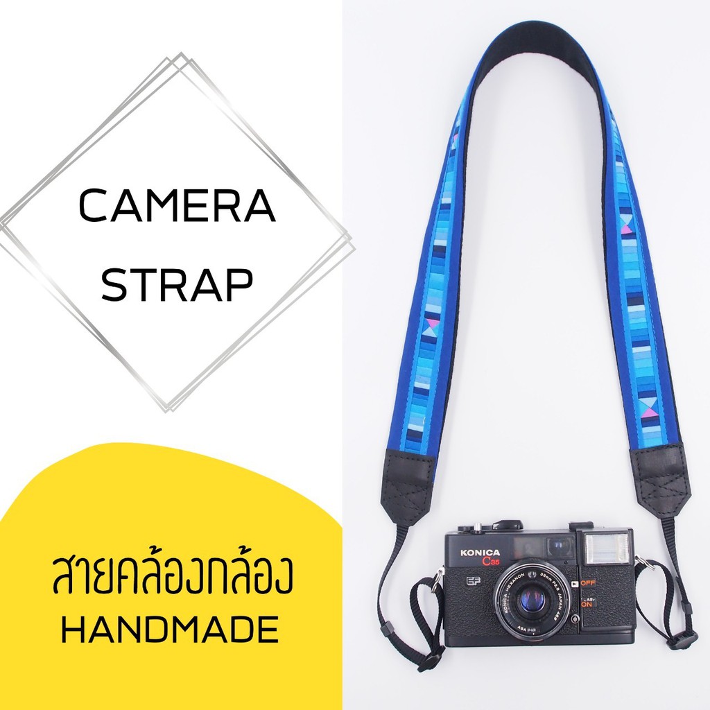 camera-strap-สายคล้องกล้อง-handmade-collection-north-thai-style-สายกล้องลวดลายลีซอของกลุ่มหัตถกรรมชนเผ่าลีซอบ้าน