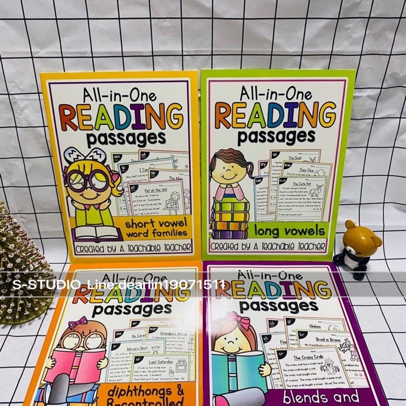 Phonics Reading Comprehension Passages And Questions BUNDLE Distance ...