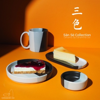 Sān Sè Collection จานเซรามิค ถาดเซรามิค แก้วเซรามิค ถ้วยซอส ถ้วยน้ำจิ้ม พร็อพถ่ายรูป แก้วมัค จานคาเฟ่ จานเค้ก มินิมอล