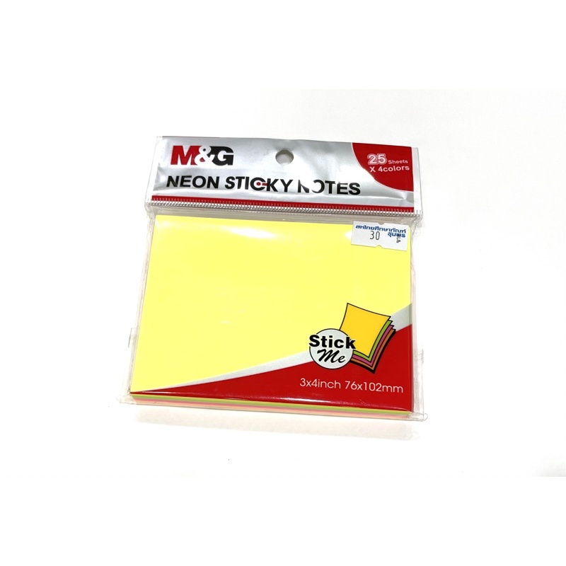 กระดาษโน้ตมีกาว sticky note m&g ขนาด 76*102 mm. | Shopee Thailand