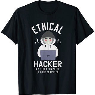 เสื้อยืดผู้ชาย เสื้อยืด พิมพ์ลาย Gildan Ethical Hacker My Other Computer สําหรับผู้ชาย และผู้หญิง S-5XL
