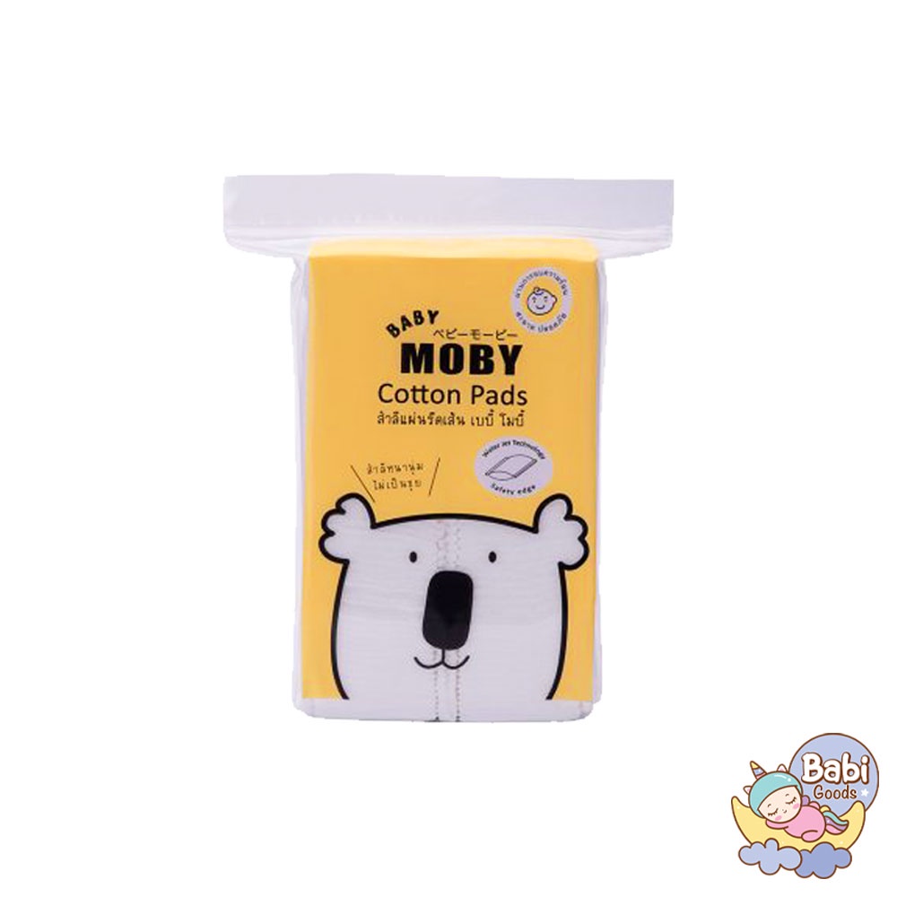 baby-moby-cotton-pads-สำลีแผ่นรีดเส้น-50-กรัม-ผลิตทำจากฝ้ายแท้-100