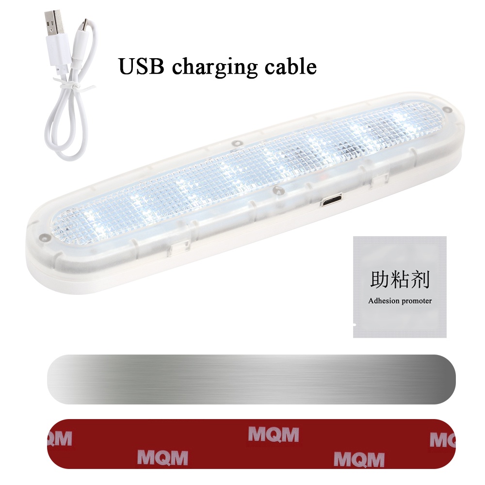 โคมไฟติดเพดานรถยนต์-led-16-ดวง-2-สี-ชาร์จ-usb