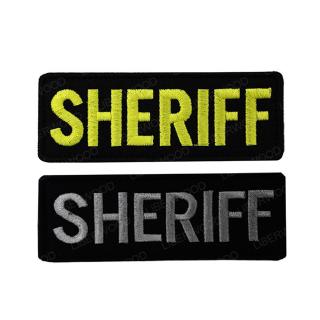 law enforcement sheriff แผ่นป้ายผ้าสําหรับเย็บปักตกแต่งเสื้อผ้า