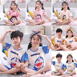 สินค้า Lukkids Shop ชุดนอนเด็กลายการ์ตูนแบบน่ารักนื้อผ้านิ่มใส่สบาย100cm-150cm พร้อมส่งจากไทย