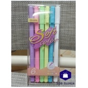 ชุดปากกาเจล-pastel-0-8-มม-6สี-7095c