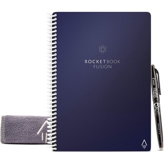 Rocketbook Fusion Smart Reusable Notebook Calendar To-Do List, Note Template Pages w/ Pen &amp; Cloth USA Imported Authentic