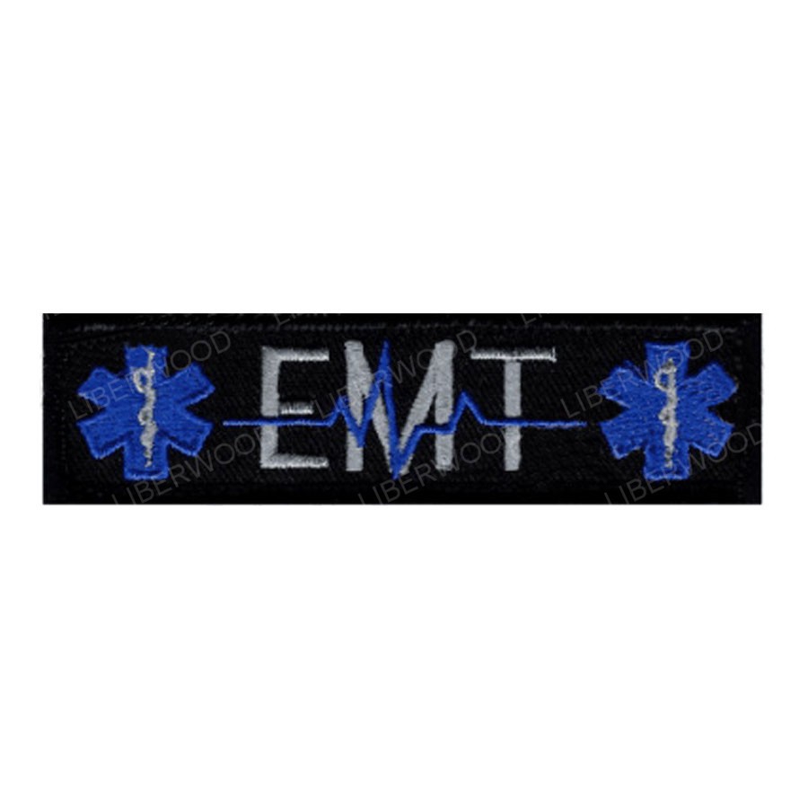 ภาพสินค้าParamedic EMT Heartbeat EMS Star of Life USA flag Emergency Rescue PATCH SAR MED Medic Medical patch Badge Appliques จากร้าน ak47patch.th บน Shopee ภาพที่ 3