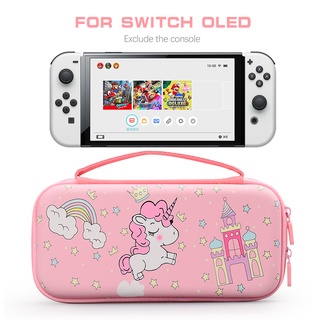 กระเป๋าเคสสีชมพูสําหรับ Nintendo Switch / Oled / Lite สีชมพู