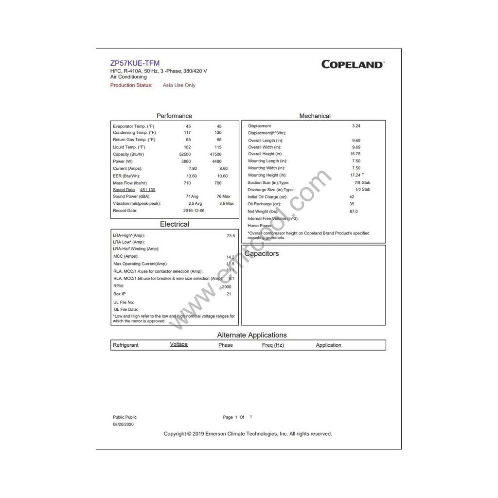 copeland-โคปแลนด์-คอมเพรสเซอร์-zp57k3e-tfd-52e-ขนาด-47-500-btu