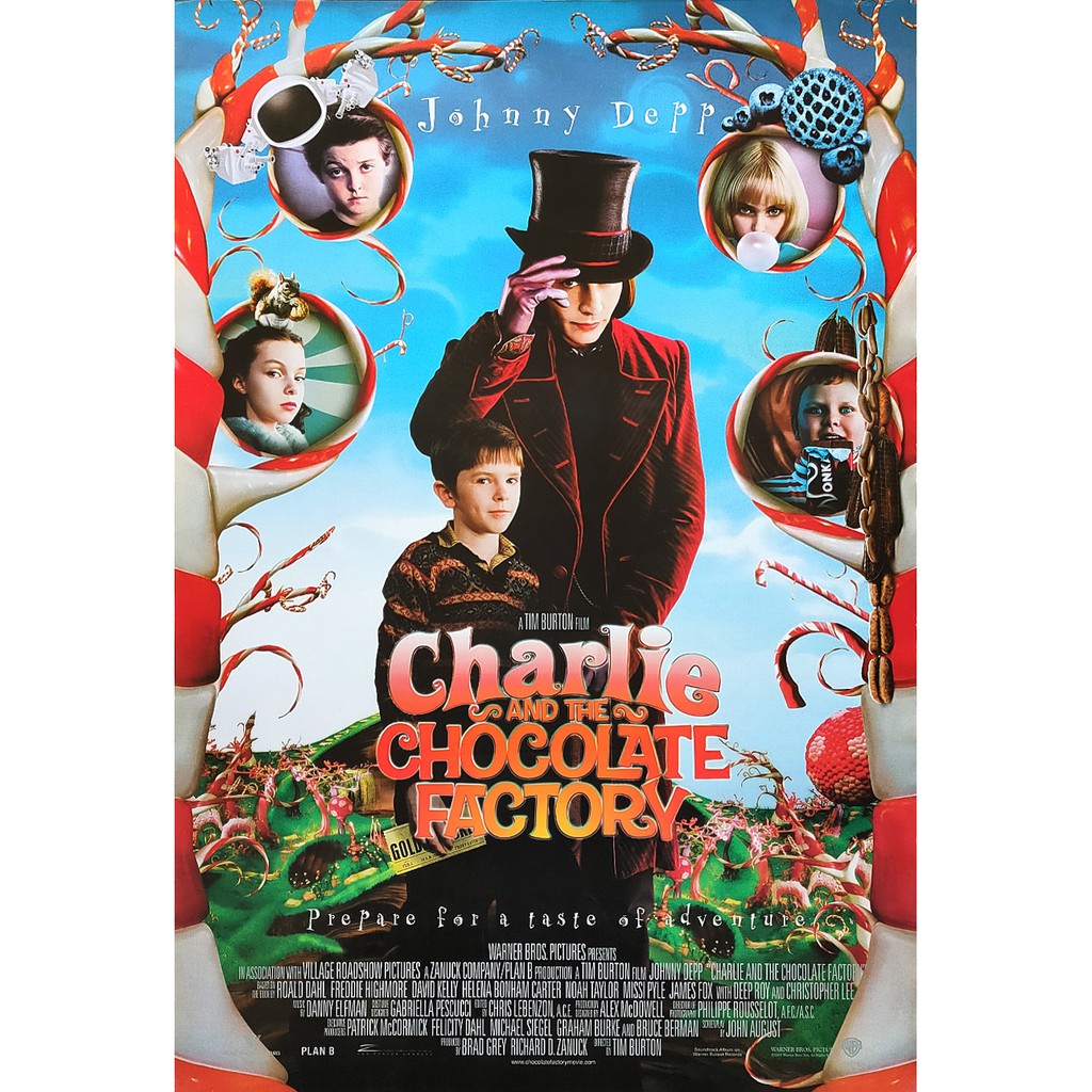 โปสเตอร์-หนัง-charlie-and-the-chocolate-factory-2005-ชาร์ลี-กับ-โรงงานช็อกโกแลต-poster-24-x35-นิ้ว-johnny-depp