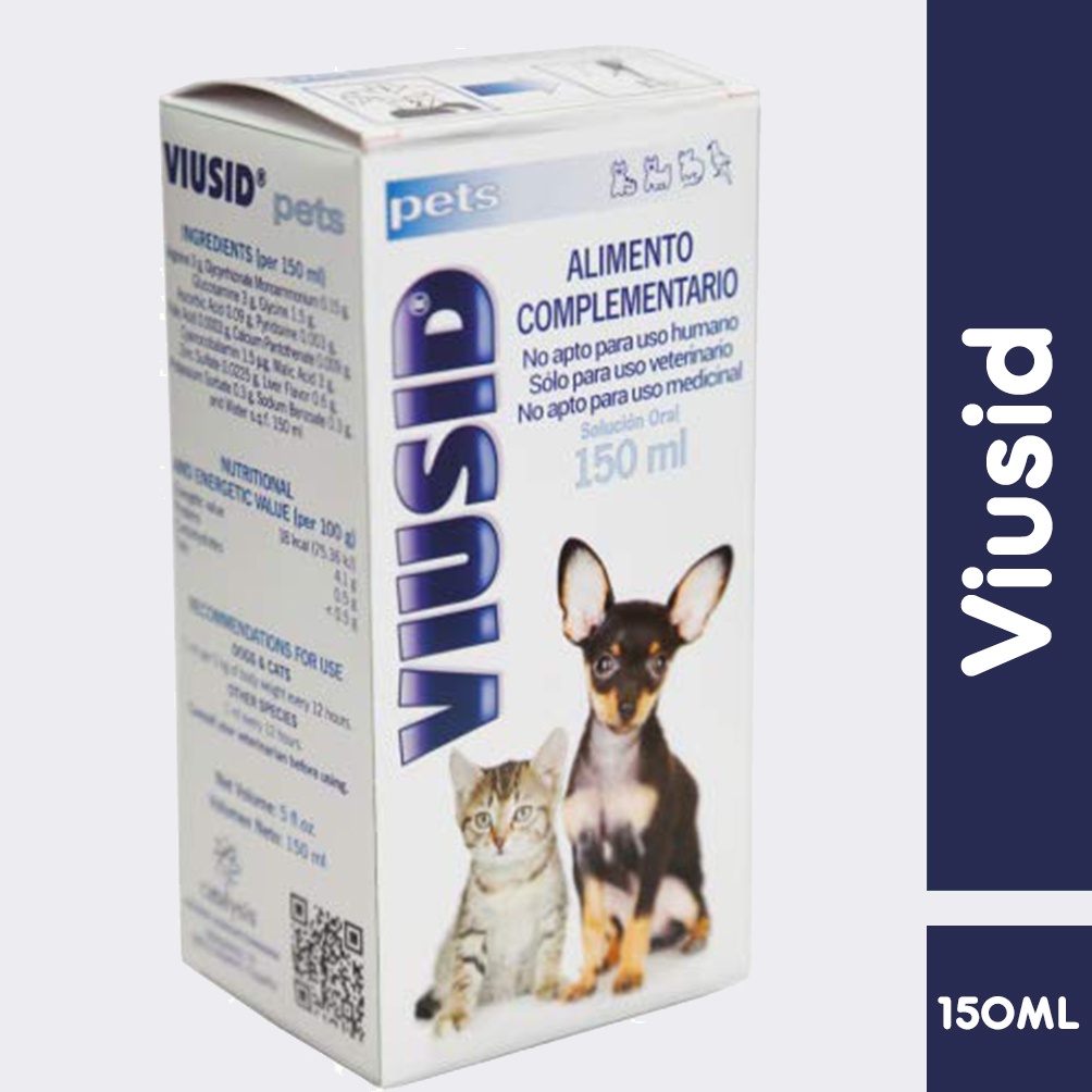 Viusid Pets (ไวอูซิด เพ็ท) วิตามิน อาหารเสริม แมว หมา เสริมภูมิ ปกป้อง ...