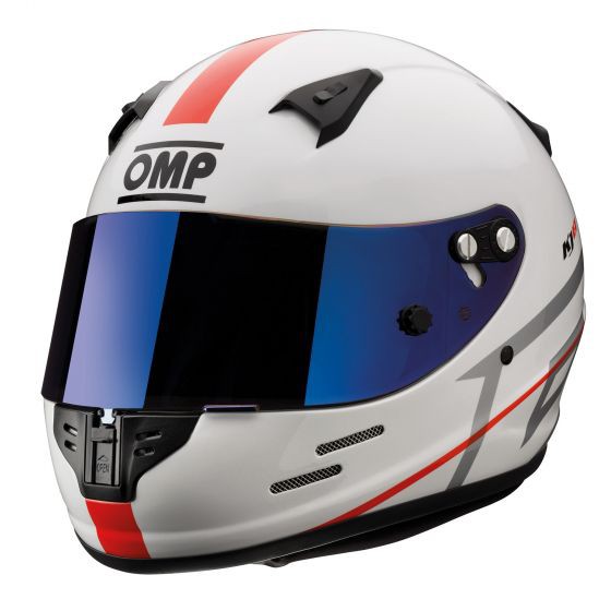 Casque Intégral OMP Racing KJ-8 EVO – CMR 2016 – Taille L – Blanc Et Noir