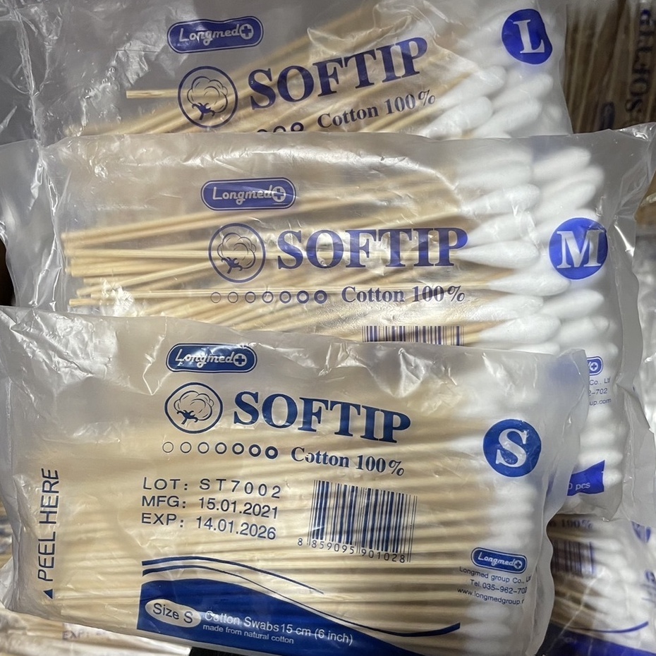 ไม้พันสำลีก้าน-softip-3-ขนาด-s-m-l-1-ห่อบรรจุ-100-ก้าน