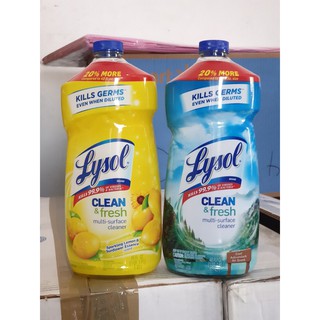 ภาพหน้าปกสินค้าLysol Clean and Fresh Multi-Surface Cleaner น้ำยาทำความสะอาด ครัวห้องน้ำและบริเวณอื่น ๆ ของบ้าน ซึ่งคุณอาจชอบราคาและรีวิวของสินค้านี้