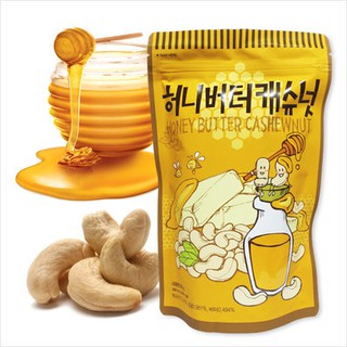 มะม่วงหิมพานต์อบ รสเนยน้ำผึ้ง นำเข้าจากเกาหลี Toms Honey Butter Cashewnut