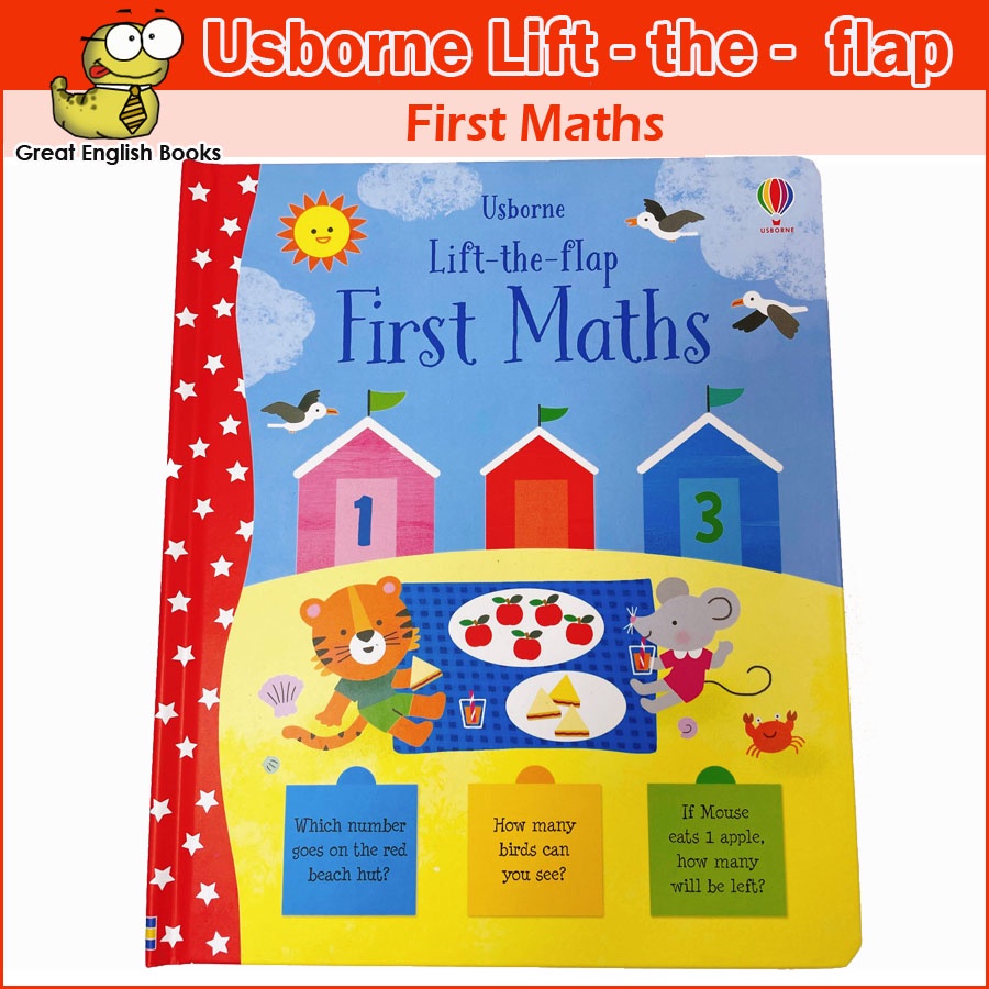 ใช้โค้ดรับcoinคืน10-ได้-พร้อมส่ง-หนังสือ-usborne-ภาษาอังกฤษ-lift-the-flap-first-maths