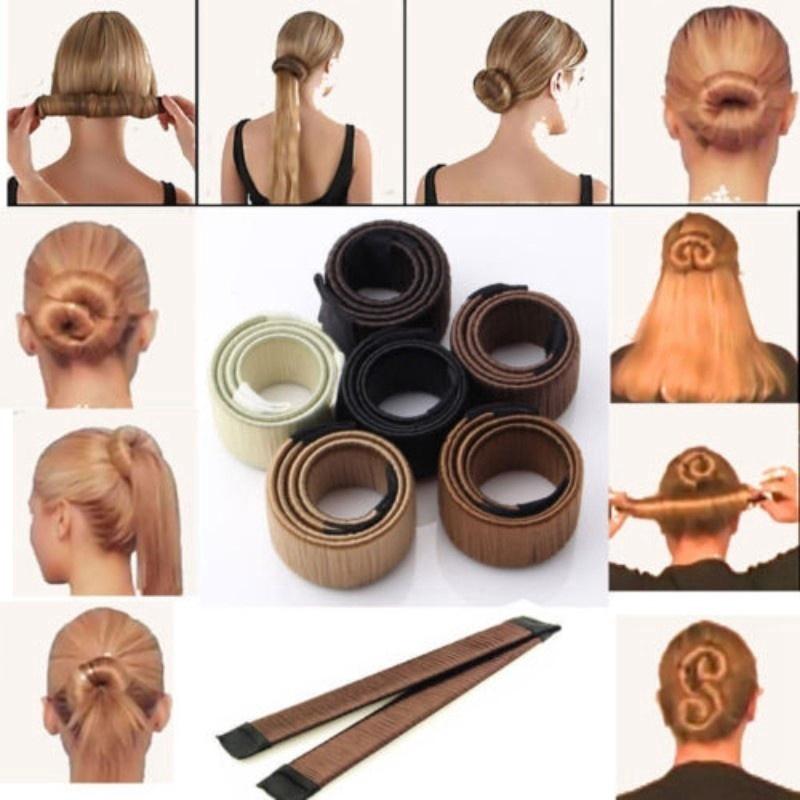 Fashion Hair DIY Tool French Twist Styling Donut Former Foam Magic Bun Maker