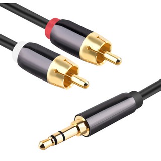 COWIN สายสัญญาณเสียง แจ๊ค 3.5มม. แยกออก RCA ซ้าย-ขวา ผลิตด้วยทองแดง OFC