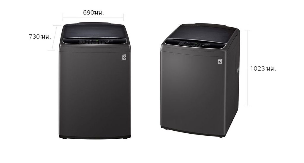 มุมมองเพิ่มเติมของสินค้า LG เครื่องซักผ้าฝาบน รุ่น TH2721DS2B1 ระบบ Inverter Direct Drive ความจุซัก 21 กก. พร้อม Smart WI-FI control
