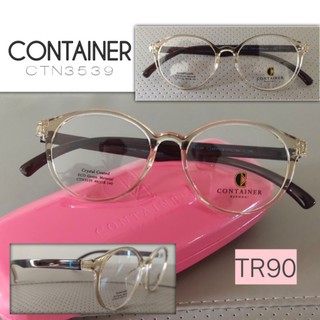 CONTAINER ctn3539 กรอบแว่นตาCrytal Coated TR90 สำหรับตัดแว่น สายตาสั้น แว่นสายตายาว