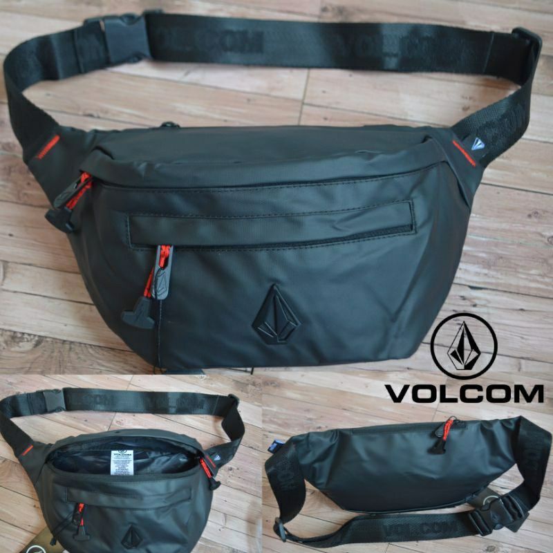 ภาพหน้าปกสินค้าVolcom WAISTBAG กระเป๋า VOLCOM กระชับสัดส่วน โลโก้เหล็ก VOLCOM จากร้าน megatasgrosir.th บน Shopee