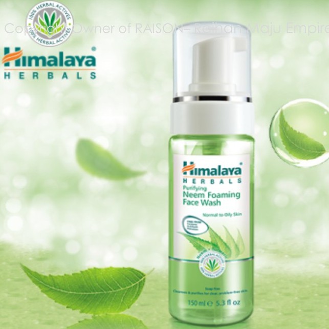 หมดอายุ09-21-himalaya-herbals-purifying-neem-foaming-face-wash-150ml-โฟมล้างหน้า-ลดสิว-ลดผิวมัน