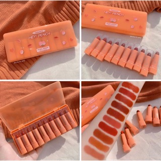 ภาพหน้าปกสินค้าTanako Hey Peach Lipstick 🍂 ลิปสติก ลิป​ลูกพีช 10 แท่ง 10 สี ลิปสติก​เนื้อแมท สีสดชัด เนื้อแมท สีสวย กันน้ำ ติดทนนาน ที่เกี่ยวข้อง