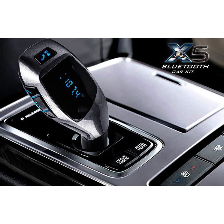 บูลทูลในรถยนต์-car-x5-bluetooth-car-charger-โหมด-fm-am-กดรับสายจณะขัยรถยนต์