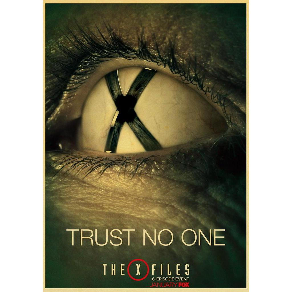 สติ๊กเกอร์โปสเตอร์ The X - Files Alien Ufo สําหรับตกแต่งห้อง | Shopee ...