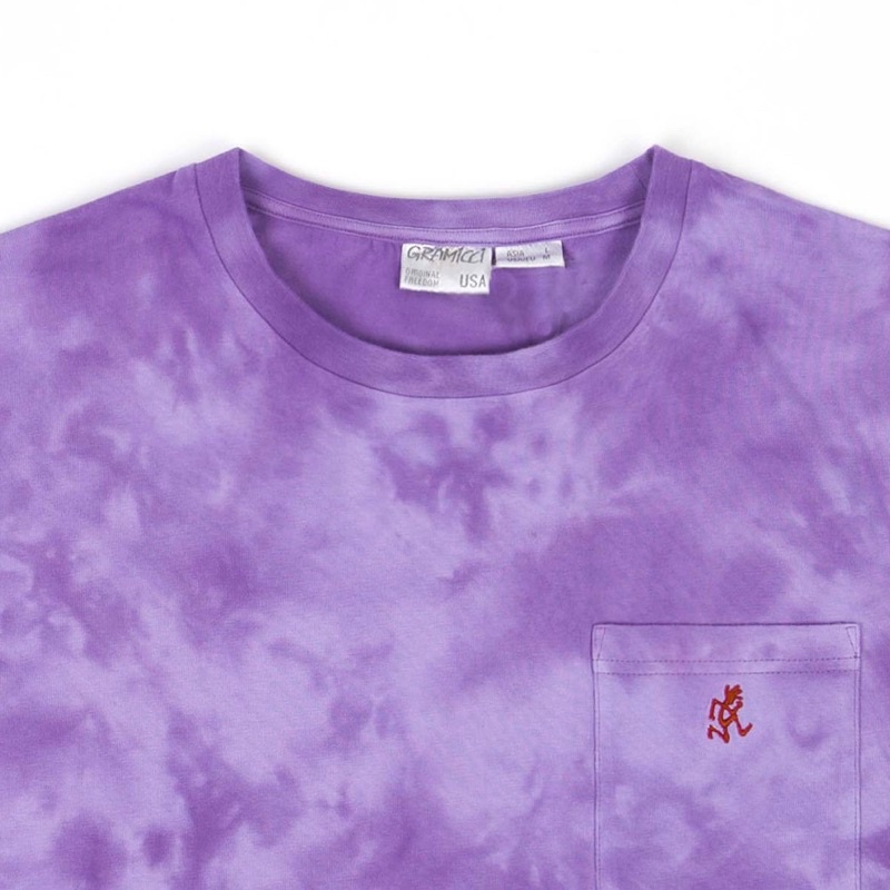 gramicci-เสื้อยืด-รุ่น-unisex-one-point-tee-tie-dye-purple