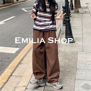 EMILIA SHOP  กางเกงขายาว กางเกงเอวสูง กางเกงขายาวผู้หญิง 2022 ใหม่  fashion Trendy สวยงาม สไตล์เกาหลี ES220039 36Z230909