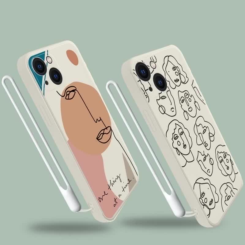 เคสโทรศัพท์มือถือแบบนิ่ม-tpu-ลายเส้นหน้ายิ้ม-พร้อมสายคล้อง-สําหรับ-vivo-y21-2021-y16-y12s-y12-y20-y15s-y91c-y21a-y21t-y30-y21s-y20s-y12i-y01-y91-y30i-y93-y95-y15-y17-y50-y53s-y51-2020-y51a-y33t-y10-y3