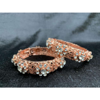 Vintage Jewelry ชุดไทยเครื่องประดับเพชรทองกำไลข้อมือคู่Gold Bracelet